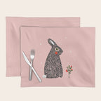 Christmas rabbit - illustration Placemat Gallery Image 1