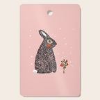 Christmas rabbit - illustration Cutting Board Gallery Image 1