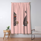 Christmas rabbit - illustration Window Curtain Gallery Image 5