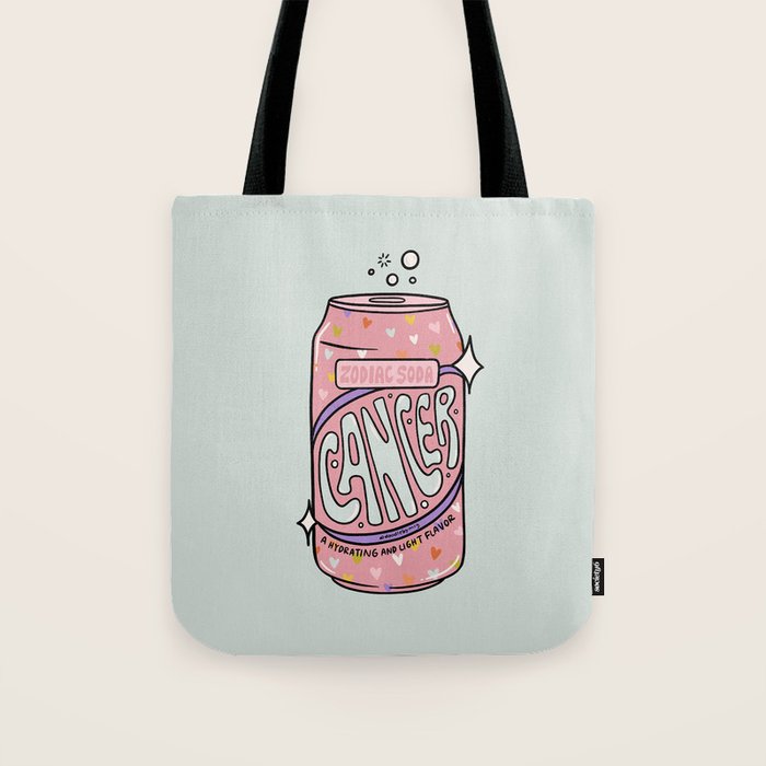 Cancer Zodiac Soda Tote Bag Gallery Image 1