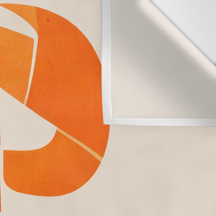 Abstract Lobster in Orange Wall Tapestry Gallery Image 3