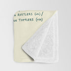 Anatomy of a Raccoon Throw Blanket Gallery Image 3