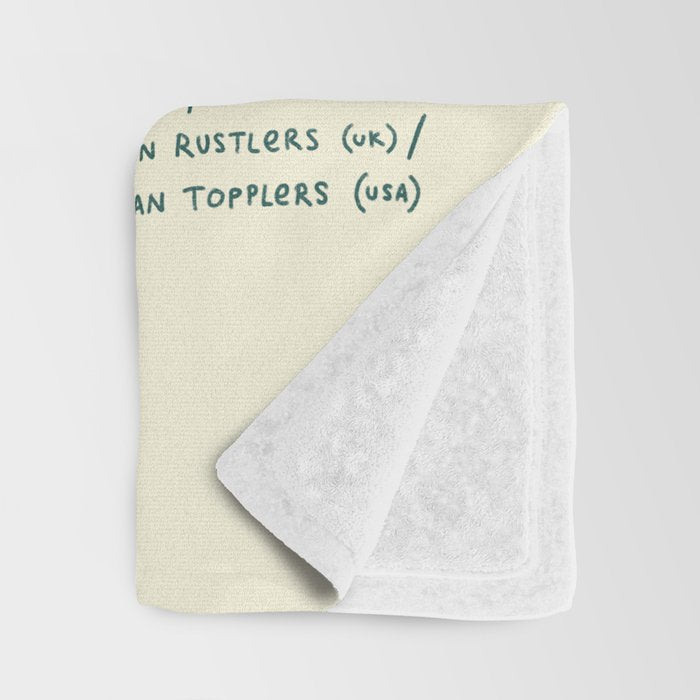 Anatomy of a Raccoon Throw Blanket Gallery Image 3