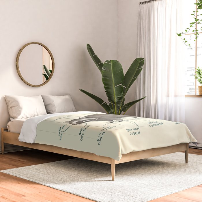 Anatomy of a Raccoon Comforter Gallery Image 2