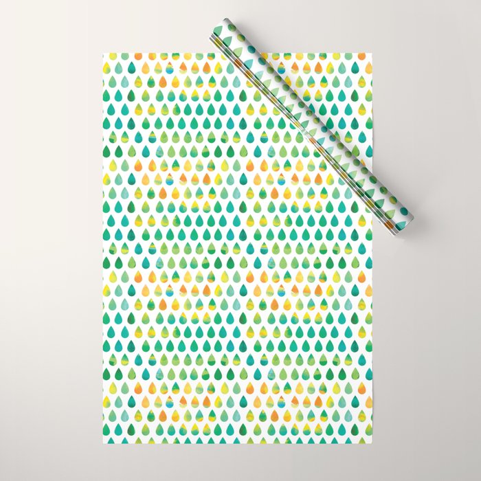 Monsoon Rain Wrapping Paper Gallery Image 1