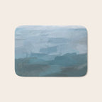 Early Riser - Sky Denim Teal Blue Abstract Nature Ocean Painting Art Print Wall Decor  Bath Mat Gallery Image 1