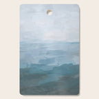 Early Riser - Sky Denim Teal Blue Abstract Nature Ocean Painting Art Print Wall Decor  Cutting Board Gallery Image 1