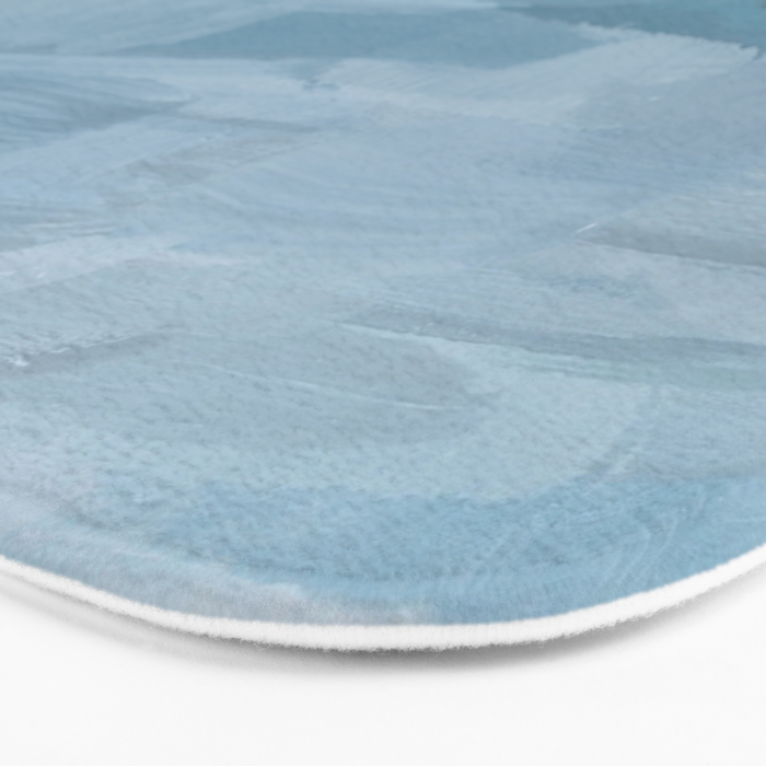 Early Riser - Sky Denim Teal Blue Abstract Nature Ocean Painting Art Print Wall Decor  Bath Mat Gallery Image 3