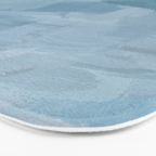 Early Riser - Sky Denim Teal Blue Abstract Nature Ocean Painting Art Print Wall Decor  Bath Mat Gallery Image 3