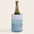 Early Riser - Sky Denim Teal Blue Abstract Nature Ocean Painting Art Print Wall Decor  Wine Chiller Gallery Image 3