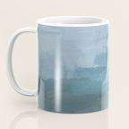 Early Riser - Sky Denim Teal Blue Abstract Nature Ocean Painting Art Print Wall Decor  Coffee Mug Gallery Image 3