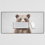 Grizzly Bear - Colorful Desk Mat Gallery Image 1