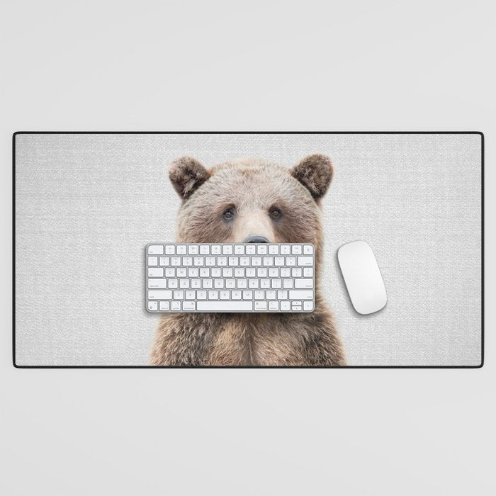 Grizzly Bear - Colorful Desk Mat Gallery Image 1