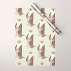 Whimsical Otter Wrapping Paper Gallery Image 1