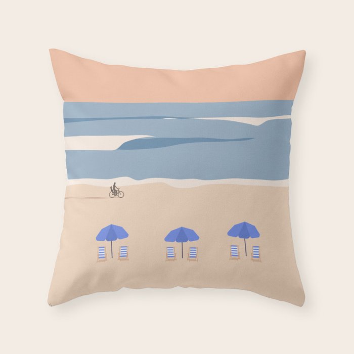 Hilton Head Island Beach, South Carolina Throw Pillow Gallery Image 6