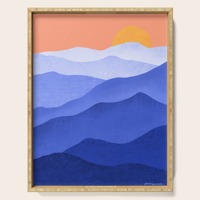 Blue Ridge Mountains Serving Tray Gallery Image 1