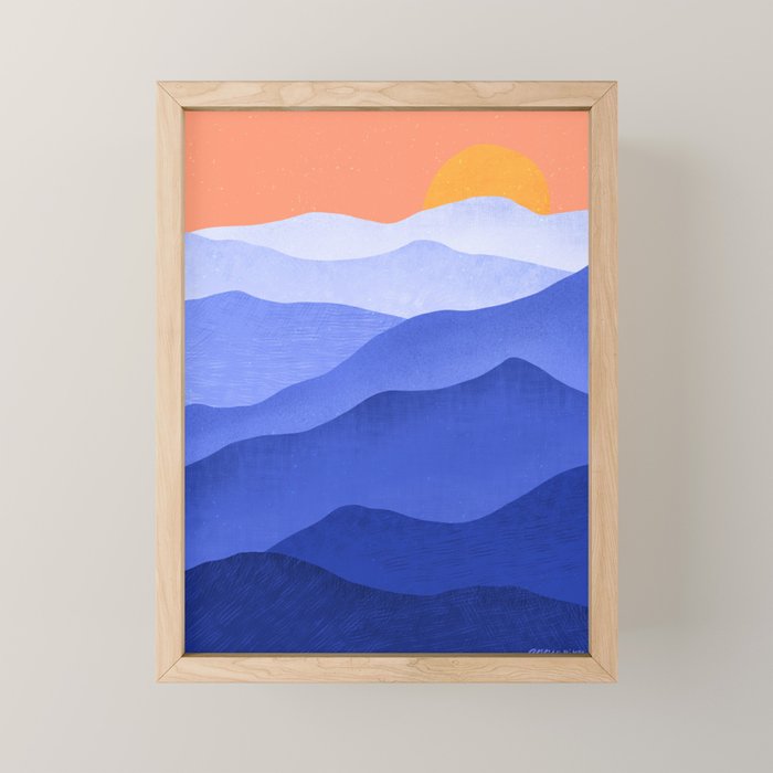 Blue Ridge Mountains Mini Art Print Gallery Image 1