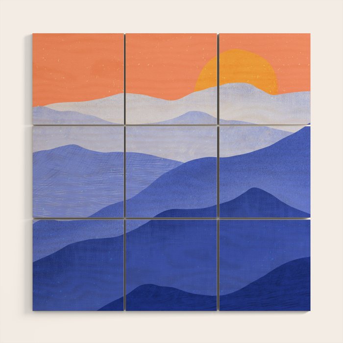 Blue Ridge Mountains Wood Wall Art Gallery Image 1