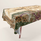 Little Morel Mushrooms in Warm Brown Tablecloth Gallery Image 1
