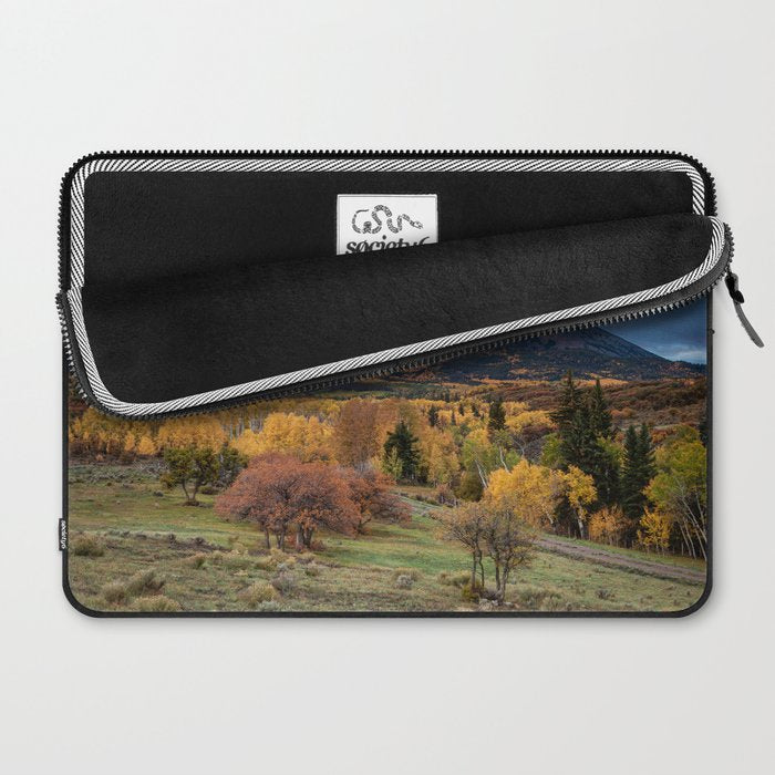 Colorado Mountain Sunrise Mt. Sopris Autumn Landscape Laptop Sleeve Gallery Image 2