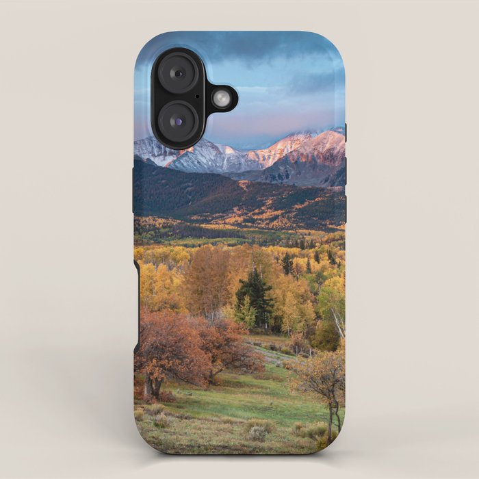 Colorado Mountain Sunrise Mt. Sopris Autumn Landscape iPhone Case Gallery Image 1