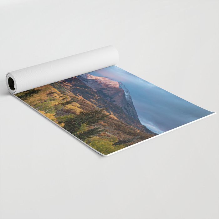 Colorado Mountain Sunrise Mt. Sopris Autumn Landscape Yoga Mat Gallery Image 2