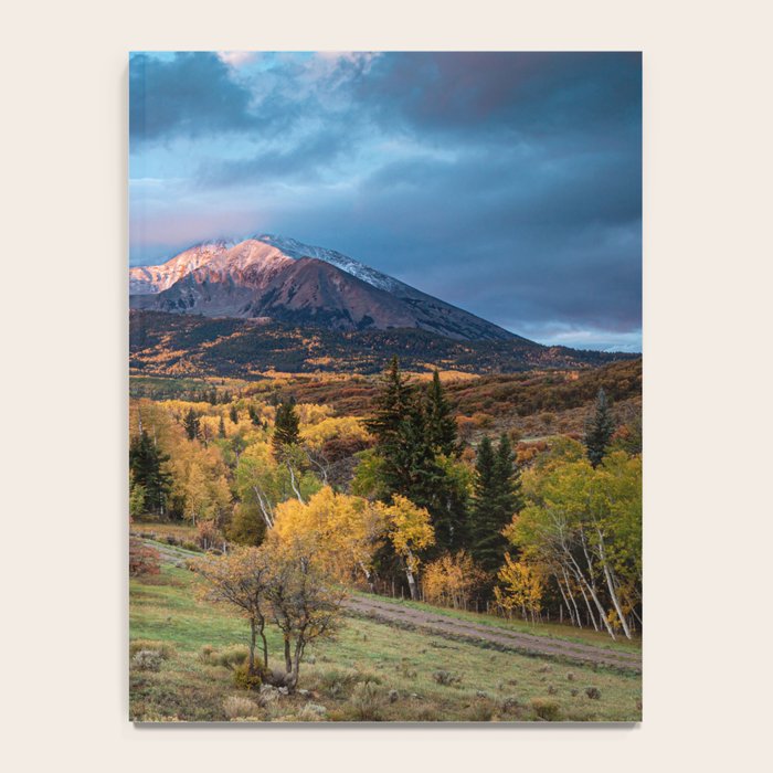 Colorado Mountain Sunrise Mt. Sopris Autumn Landscape Notebook Gallery Image 4