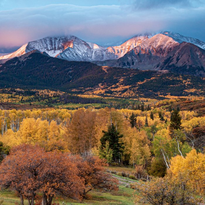 Colorado Mountain Sunrise Mt. Sopris Autumn Landscape Coffee Mug Gallery Image 2