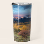 Colorado Mountain Sunrise Mt. Sopris Autumn Landscape Travel Mug Gallery Image 3