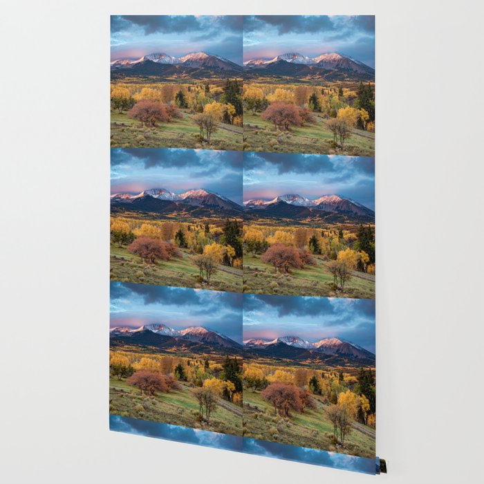 Colorado Mountain Sunrise Mt. Sopris Autumn Landscape Wallpaper Gallery Image 2