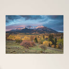 Colorado Mountain Sunrise Mt. Sopris Autumn Landscape Welcome Mat Gallery Image 1