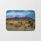 Colorado Mountain Sunrise Mt. Sopris Autumn Landscape Bath Mat Gallery Image 1