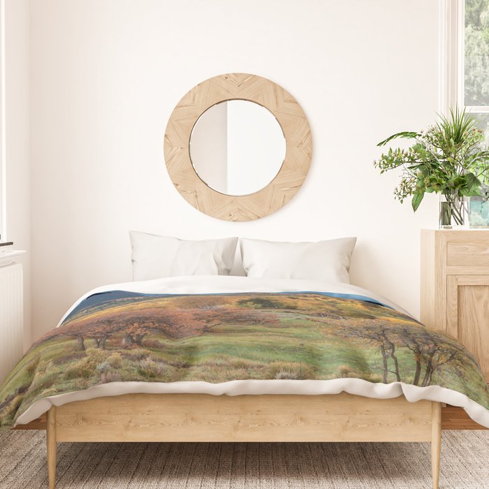 Colorado Mountain Sunrise Mt. Sopris Autumn Landscape Duvet Cover Gallery Image 3