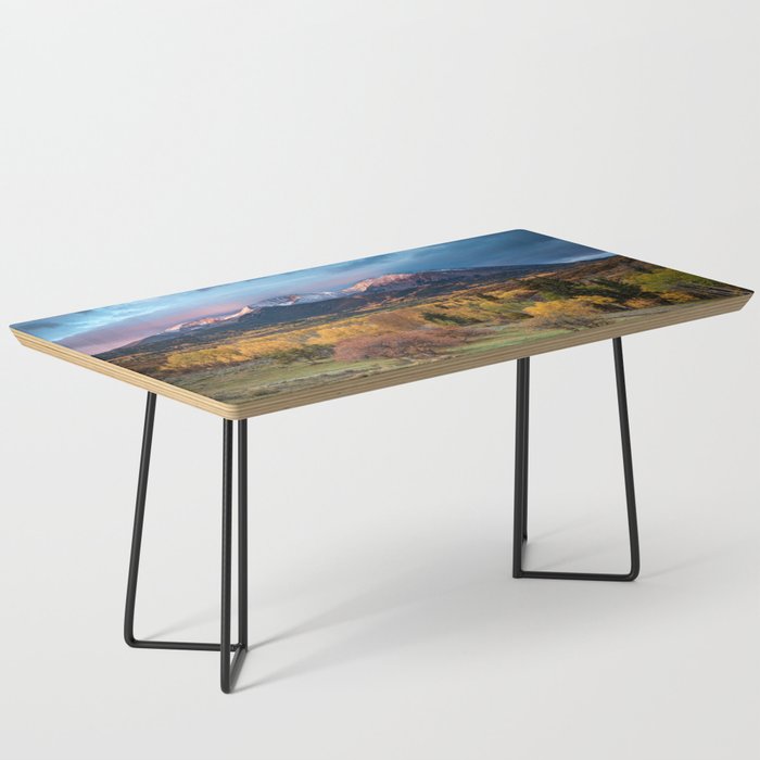 Colorado Mountain Sunrise Mt. Sopris Autumn Landscape Coffee Table Gallery Image 1