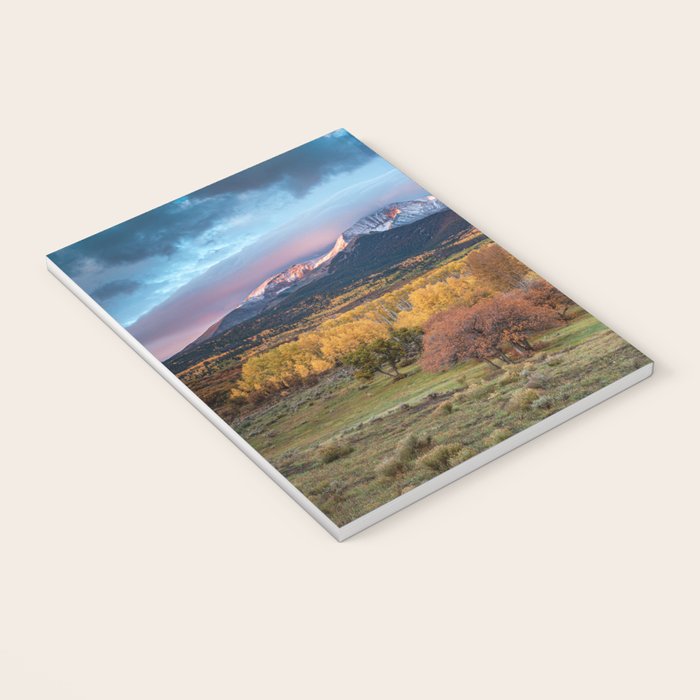 Colorado Mountain Sunrise Mt. Sopris Autumn Landscape Notebook Gallery Image 3