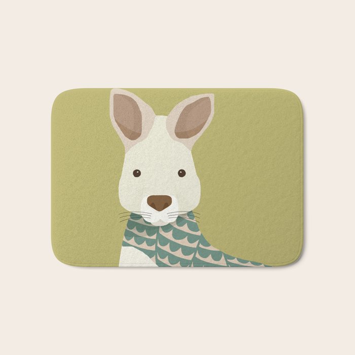 Whimsical Kangaroo Bath Mat Gallery Image 1