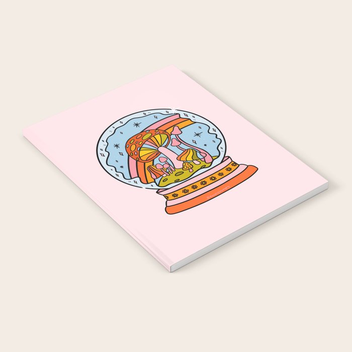 Mushroom Snow Globe Notebook