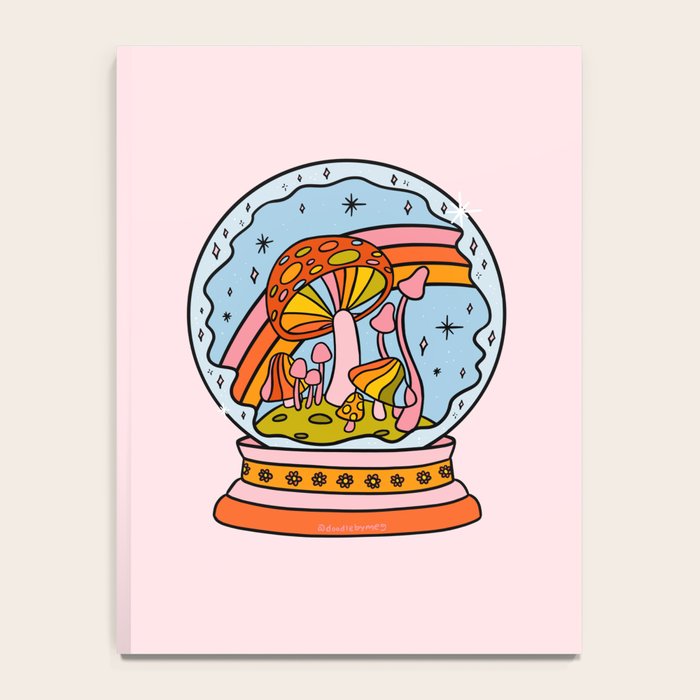 Mushroom Snow Globe Notebook Gallery Image 4