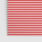 Ultra Fine Stripes Pattern in Retro Christmas Red and Pink Poster Gallery Image 3