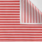 Ultra Fine Stripes Pattern in Retro Christmas Red and Pink Wall Tapestry Gallery Image 3