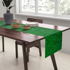 Emerald Green Ombre Design Table Runner Gallery Image 2