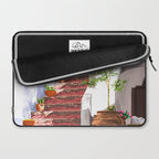 Serenity Weekend | Mindful Travel Greece Architecture | Rustic Earthy Swim Pool | Peace & Positivity Laptop Sleeve Gallery Image 2