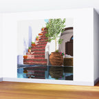 Serenity Weekend | Mindful Travel Greece Architecture | Rustic Earthy Swim Pool | Peace & Positivity Wall Mural Gallery Image 2