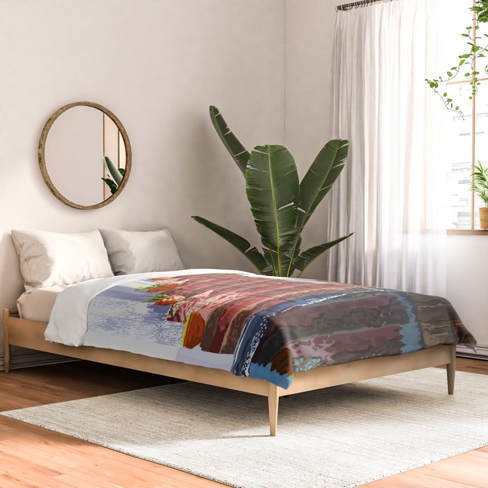 Serenity Weekend | Mindful Travel Greece Architecture | Rustic Earthy Swim Pool | Peace & Positivity Comforter Gallery Image 2
