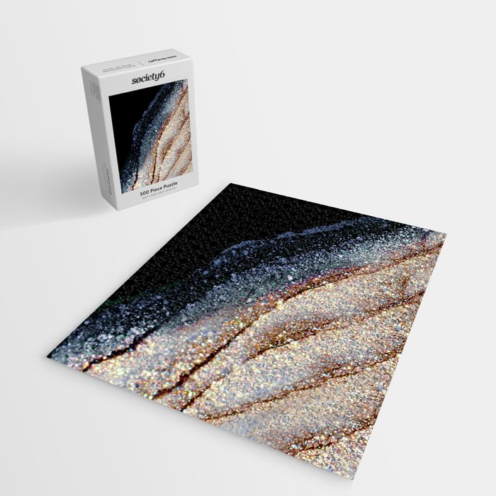 FLAWLESS GREY & GOLD Jigsaw Puzzle Gallery Image 2