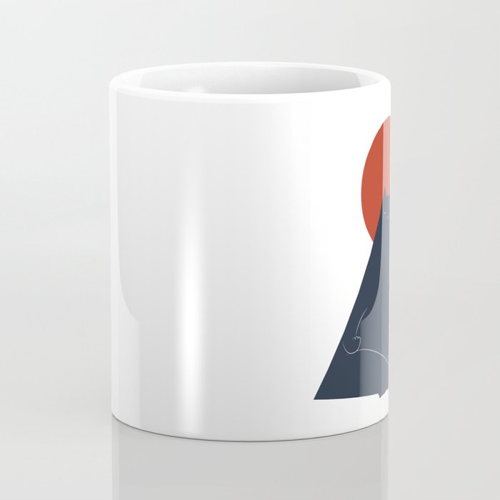 Cat Landscape 63: Meow-ditation Coffee Mug Gallery Image 4