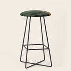 Japanese Painting Botanical Wall Art Japanese Art Green Poster Fox Art Wabi Sabi Minimalist Art  Stool Gallery Image 1