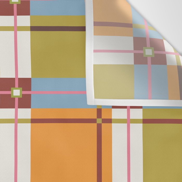 Autumn Breeze Checks Wall Tapestry Gallery Image 3