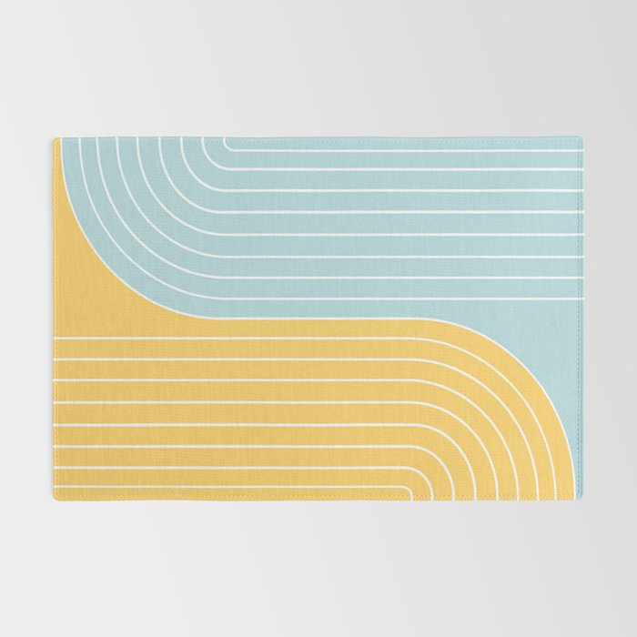 Two Tone Line Curvature II Rug Gallery Image 2