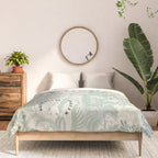 Jungle adventure soft sage green Comforter Gallery Image 3